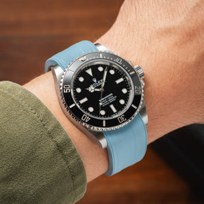 Baby Blue CTS Rubber Strap for Rolex Submariner 41mm - Image 2