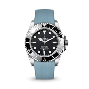 Delugs Baby Blue CTS Rubber Strap for Rolex Submariner 41mm Rubber Watch Strap