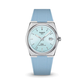 Delugs Baby Blue CTS Rubber Strap for Tissot PRX Rubber Watch Strap